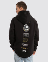 Collingwood Magpies AFL Spine Hoodie Jet Black