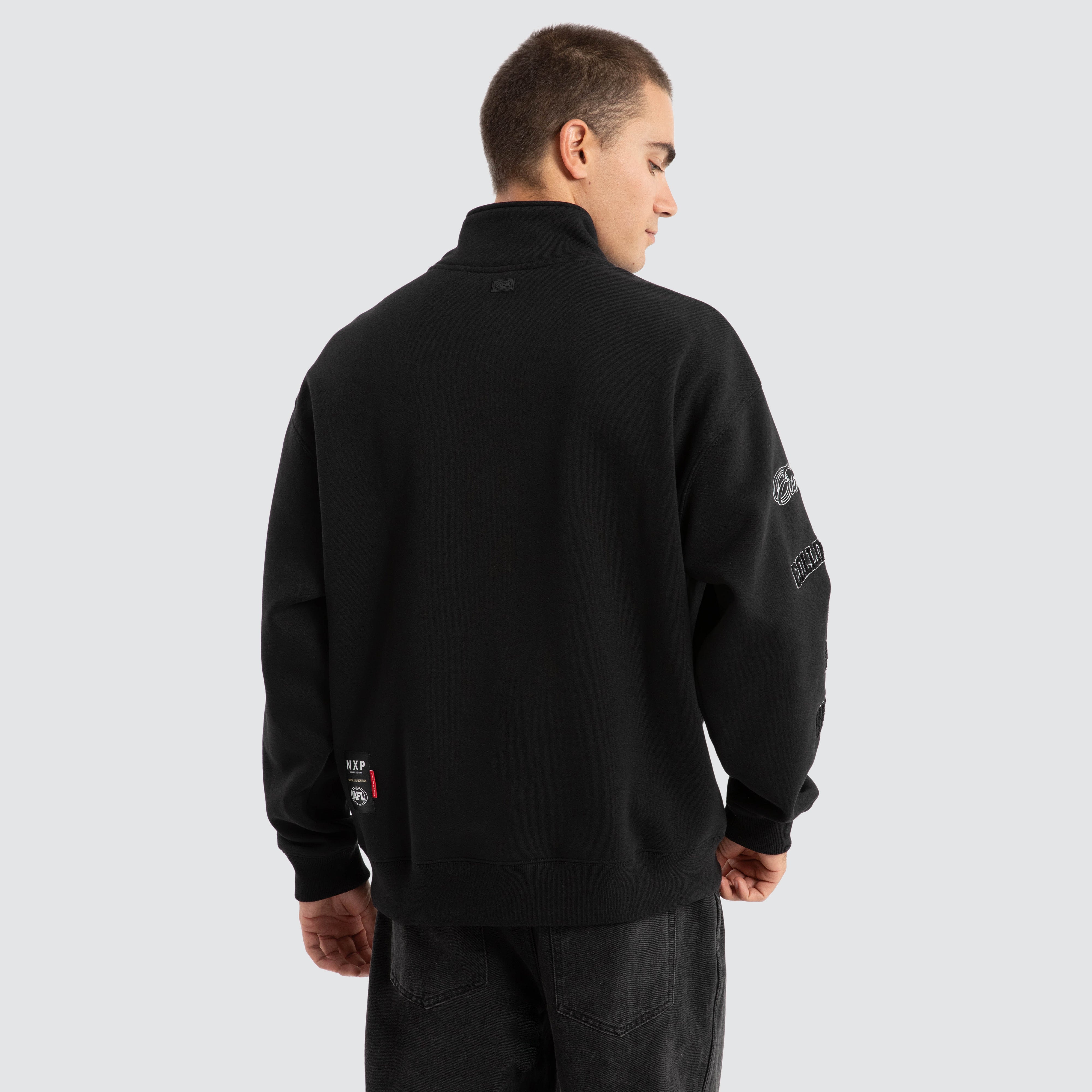 Collingwood Magpies AFL Mono Pullover in Black | NXP