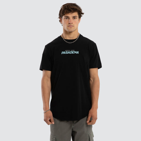 System Curved Hem T-Shirt Black | NXP