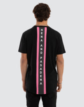 Linear Dual Curved Tee Jet Black