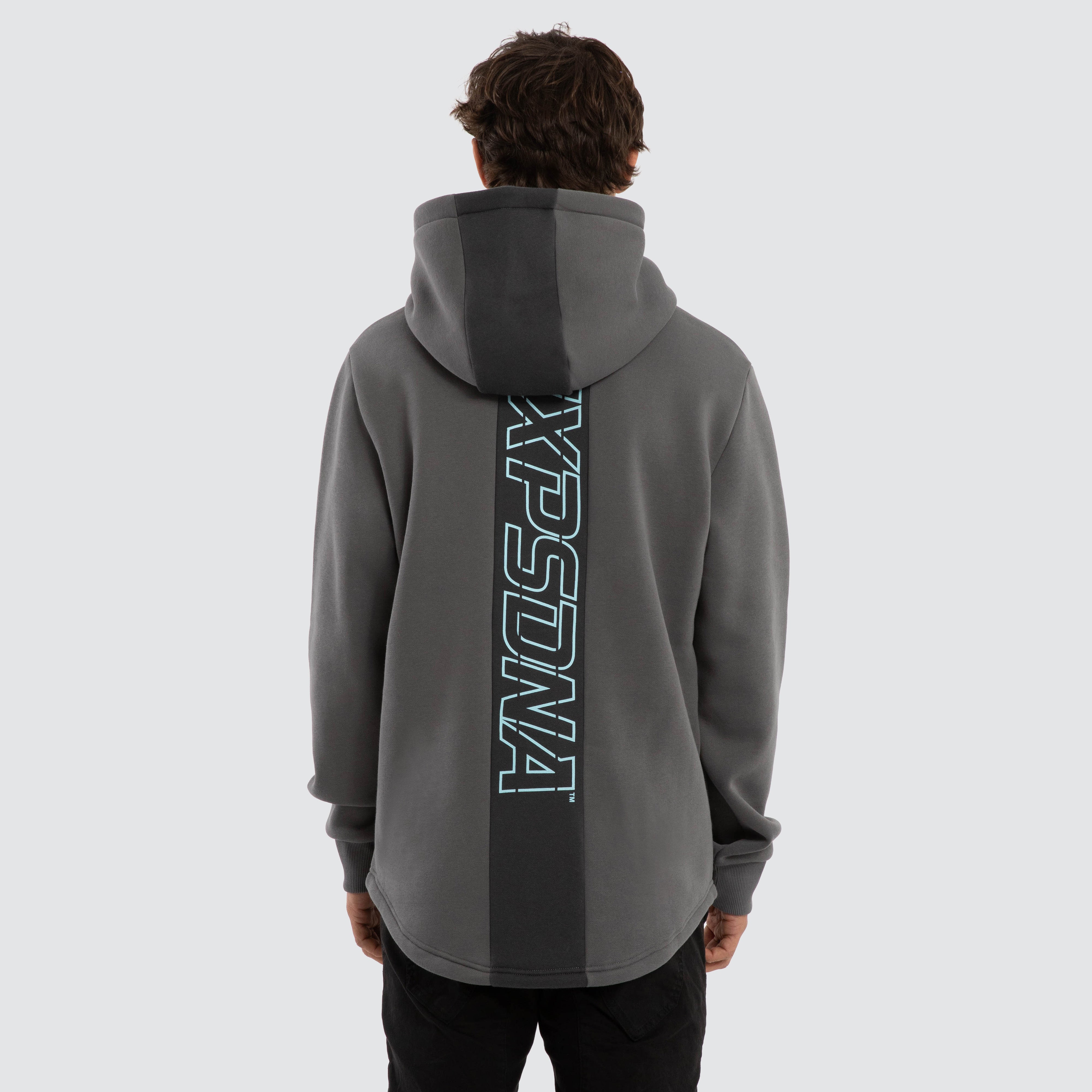 Public Curved Hem Hoodie Grey | NXP