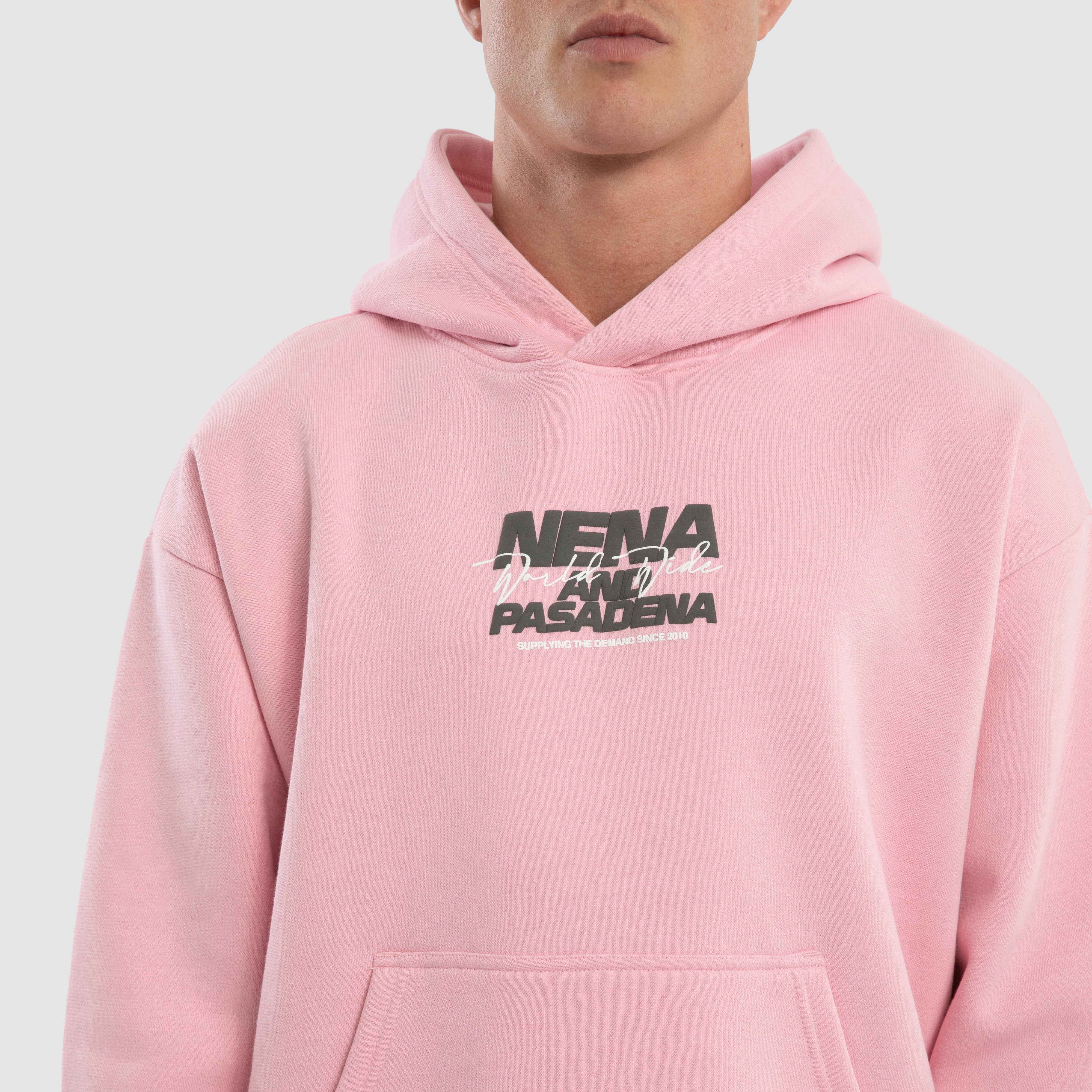 Qualifying Relaxed Fit Hoodie in Pink | NXP