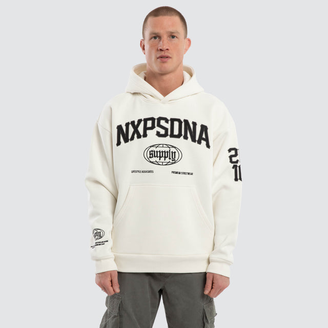 Quiet Speed Relaxed Hoodie Natural White