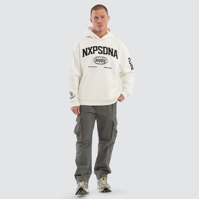 Quiet Speed Relaxed Hoodie Natural White