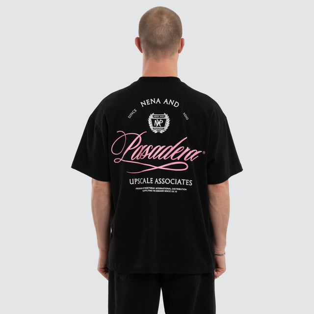Model wears Balance Box Fit T-Shirt Black  T-Shirts in Black - Image 4