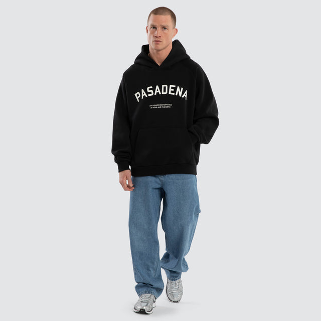 Rich Raglan Fleece Hoodie Anthracite Black