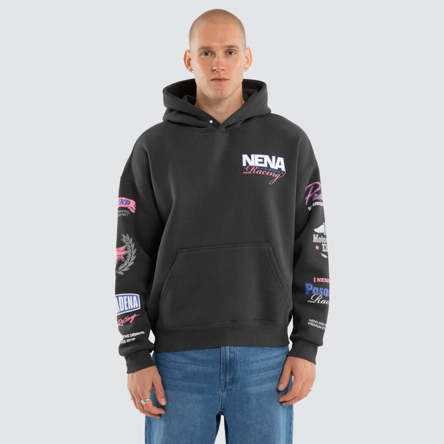 Stream Box Fit Hoodie Asphalt
