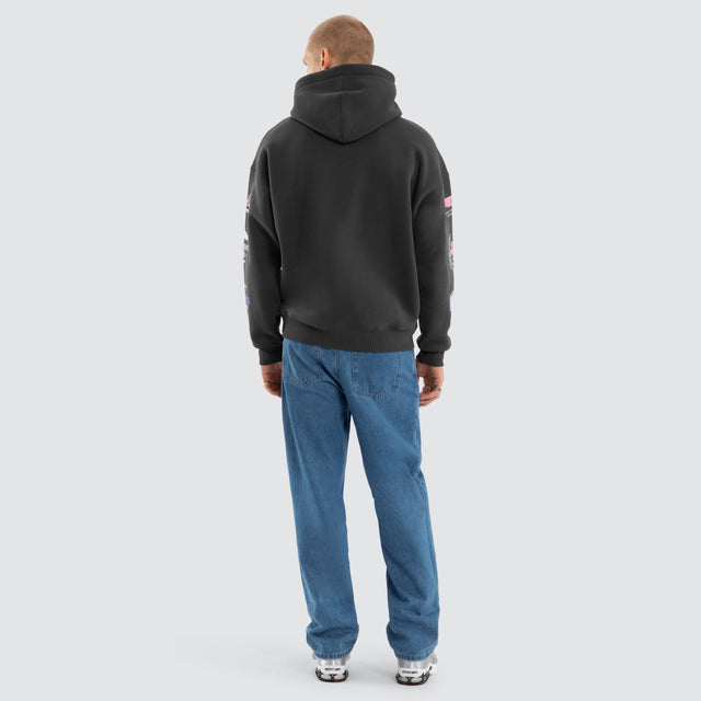 Stream Box Fit Hoodie Asphalt