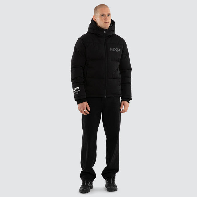 Onus Hooded Puffer Jet Black