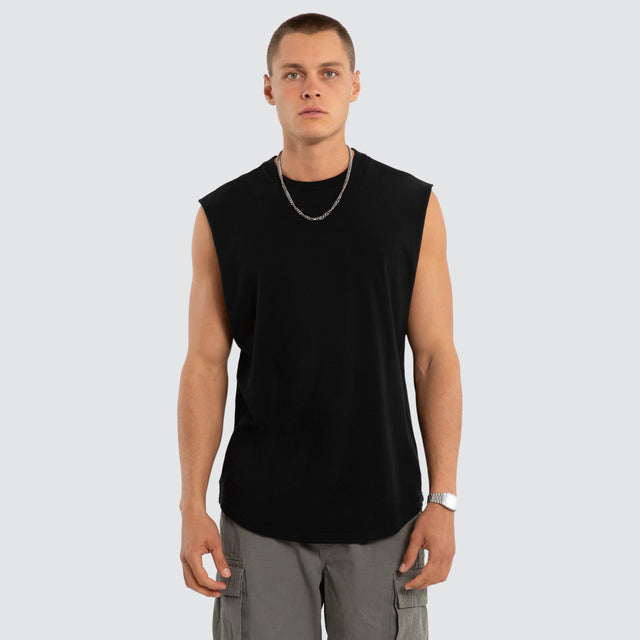 Vantage Dual Curved Muscle Jet Black