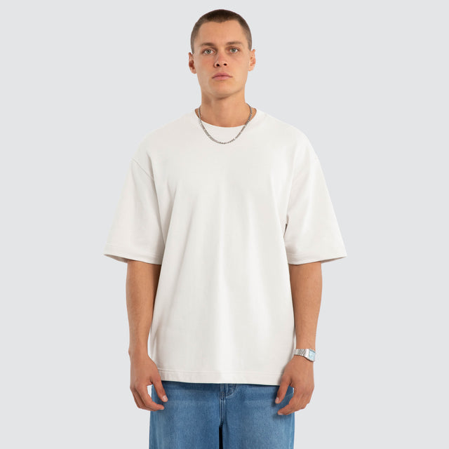 Estevan Oversized Tee Glacier Grey