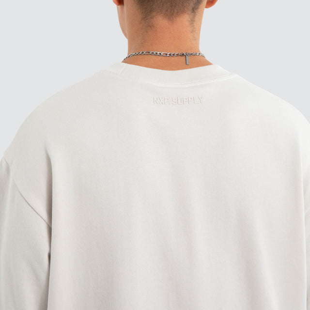 Estevan Oversized Tee Glacier Grey