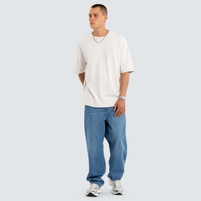 Estevan Oversized Tee Glacier Grey