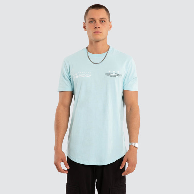 Pledge Dual Curved Tee Clearwater/White