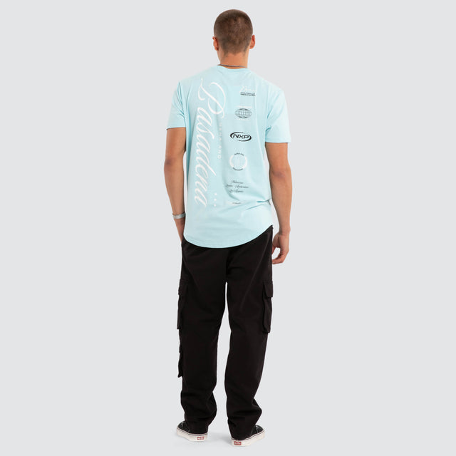 Pledge Dual Curved Tee Clearwater/White