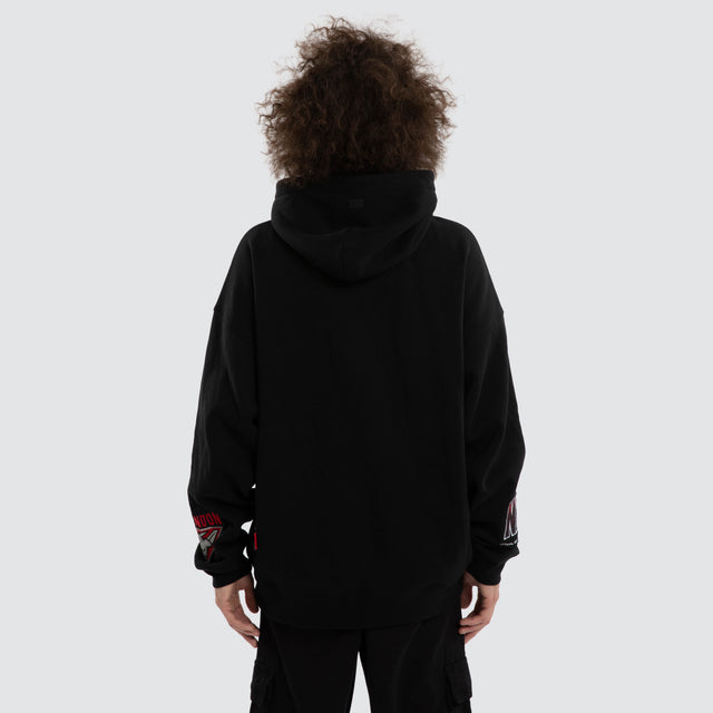 Ben Davis Essendon Bombers Box Fit Hoodie Jet Black