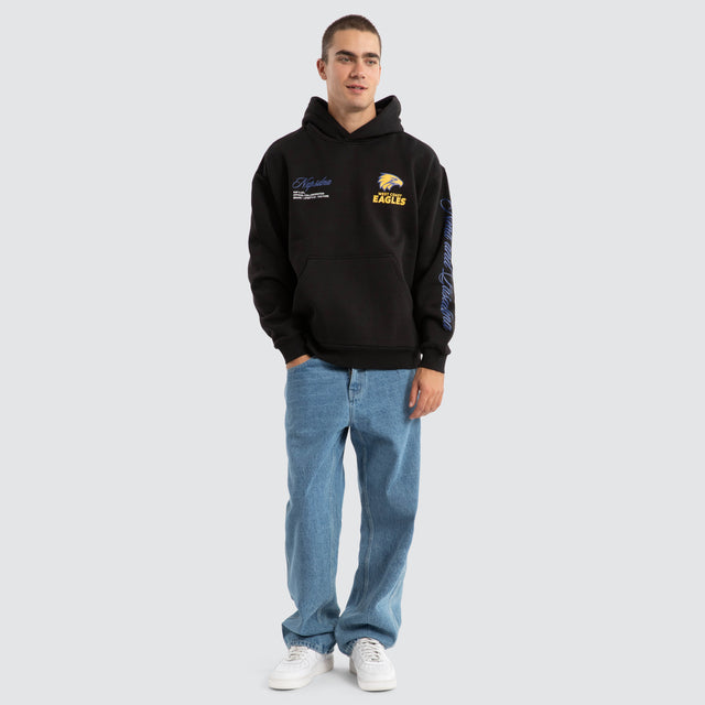 West Coast Eagles AFL Season Hoodie Jet Black