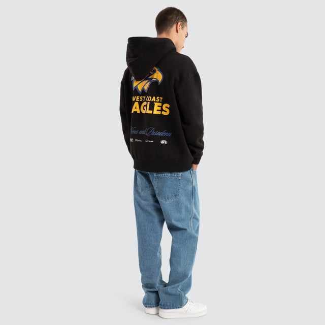 West Coast Eagles AFL Season Hoodie Jet Black