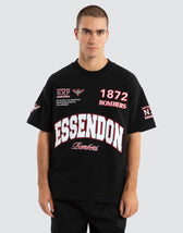 Essendon Bombers AFL Academy Tee Jet Black