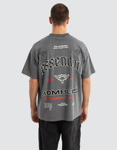 Essendon Bombers AFL Stack Tee Pigment Charcoal