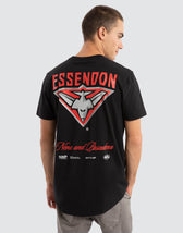 Essendon Bombers AFL Prime Tee Jet Black