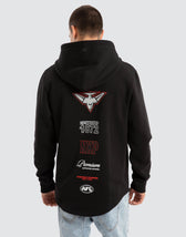 Essendon Bombers AFL Spine Hoodie Jet Black