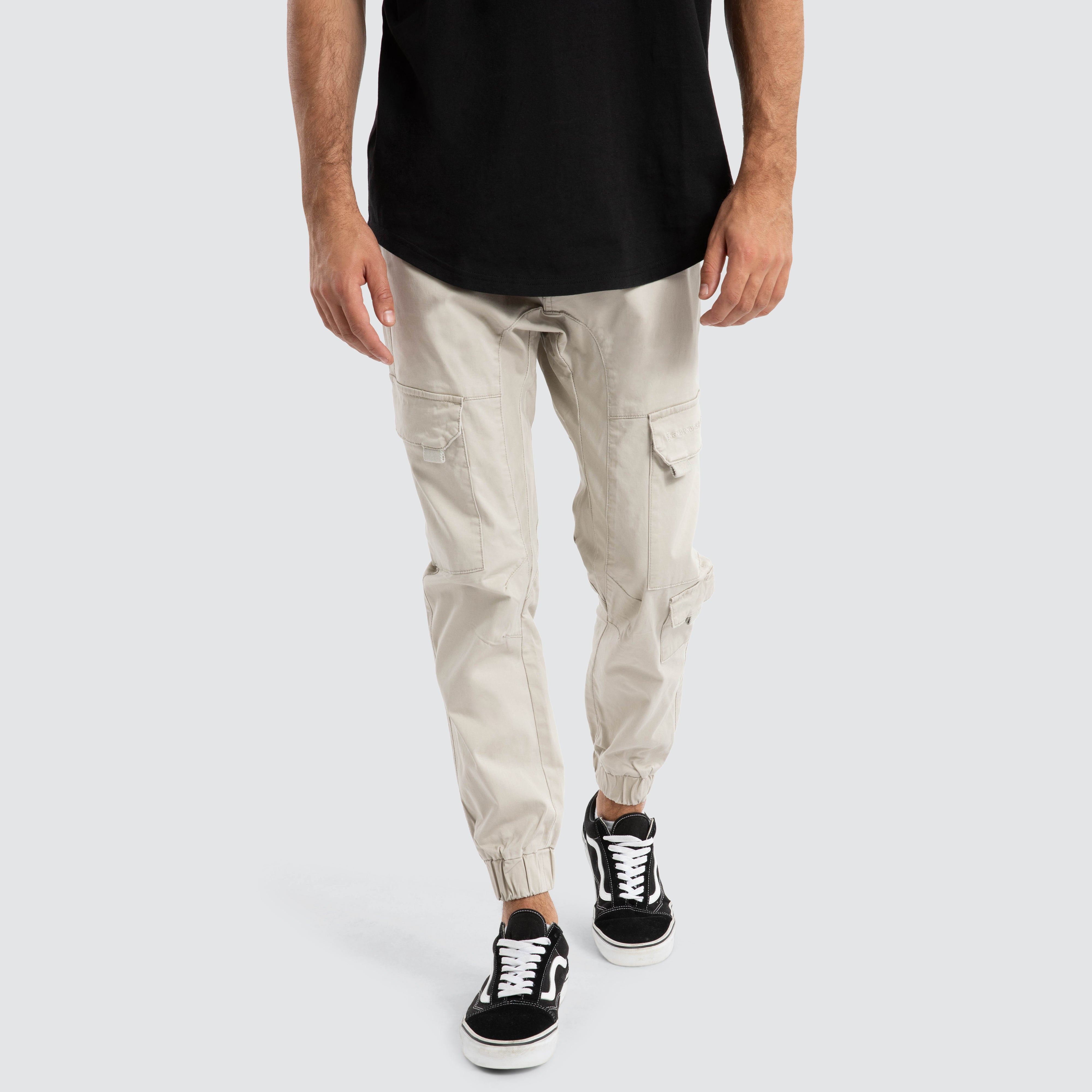 【oan】(Unisex) Swap Pocket Jogger Pants Apana Men's Pants Slim Fit Pontee Jogger With Side Zip Cargo