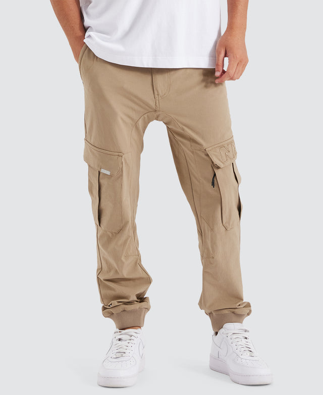 F150 Slim Nylon Cargo Jogger Stone