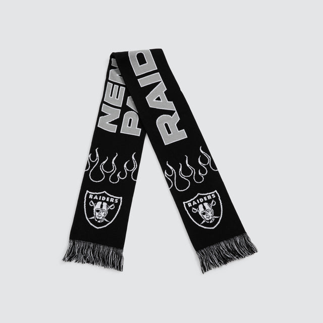 Las Vegas Raiders Fringe Scarf Jet Black/Silver
