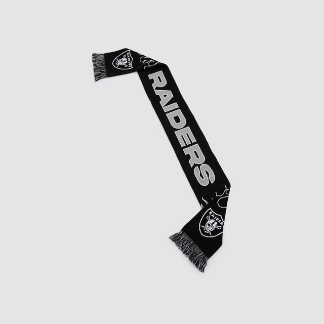 Las Vegas Raiders Fringe Scarf Jet Black/Silver