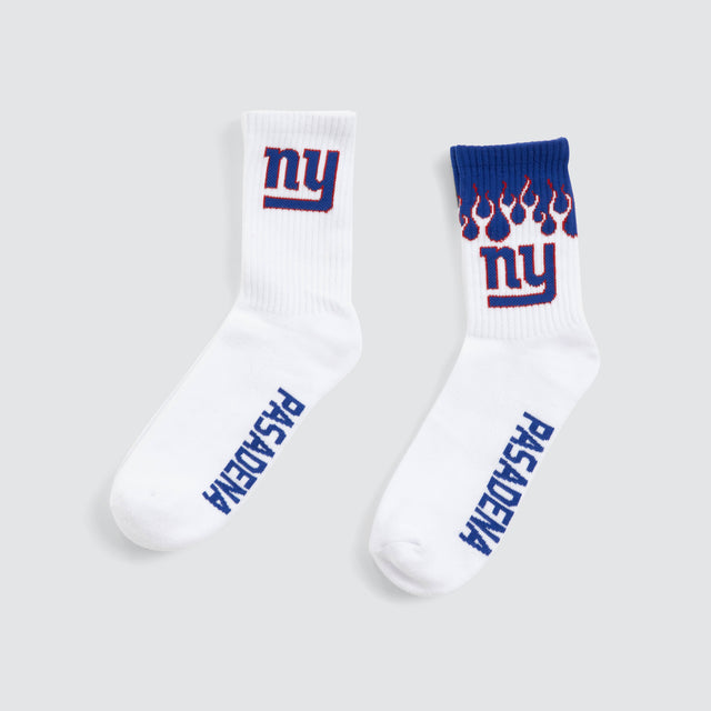 New York Giants 2 Pack Socks White/Dark Blue