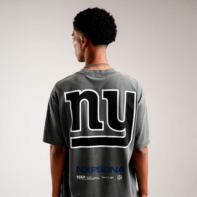 New York Giants NFL Box Fit Tee Pigment Charcoal