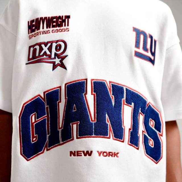 New York Giants NFL Loopback Raptor Tee White