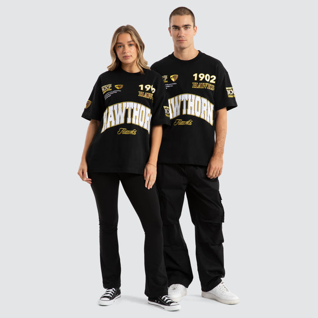 Hawthorn Hawks AFL Academy Tee Jet Black