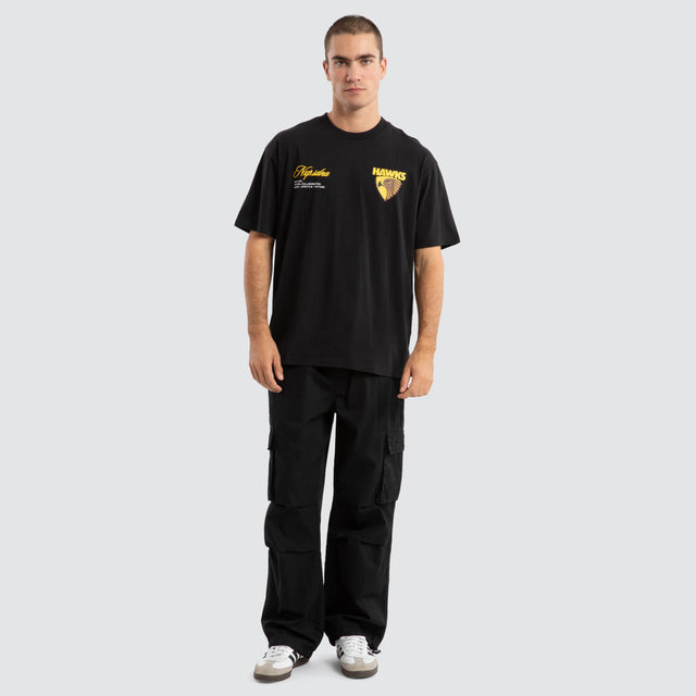 Hawthorn Hawks AFL Season Tee Jet Black