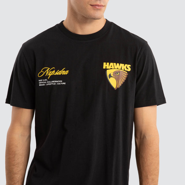 Hawthorn Hawks AFL Prime Tee Jet Black