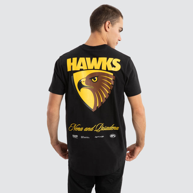 Hawthorn Hawks AFL Prime Tee Jet Black