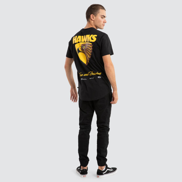 Hawthorn Hawks AFL Prime Tee Jet Black