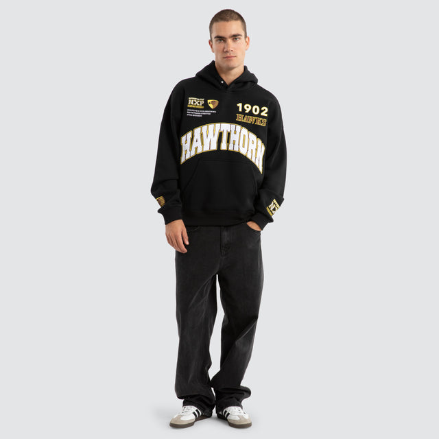 Hawthorn Hawks AFL Academy Hoodie Jet Black