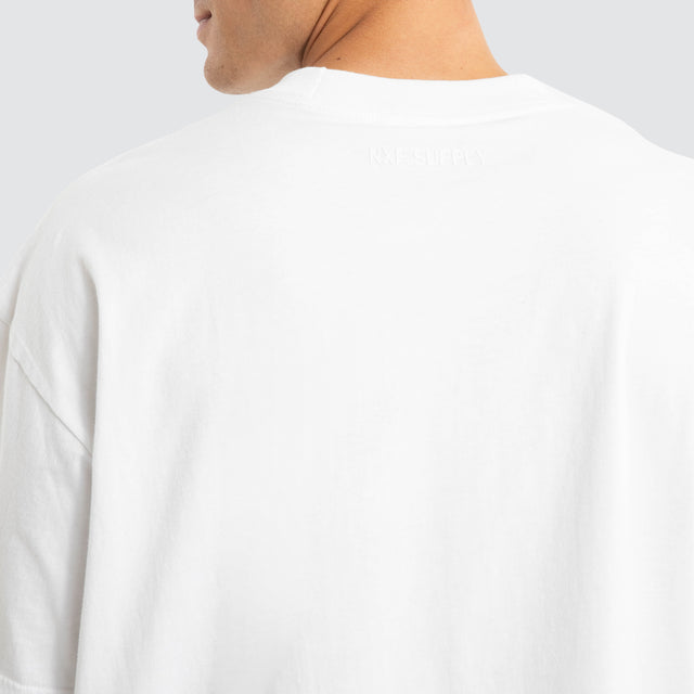 Melville Raptor Tee Optical White