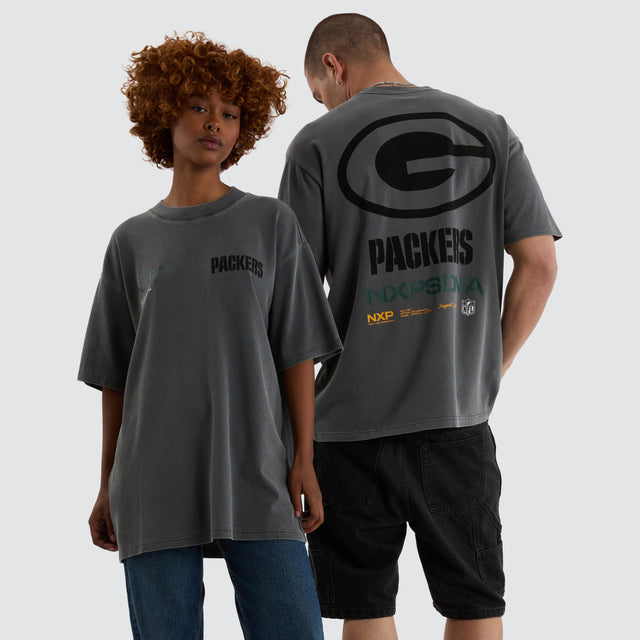 Green Bay Packers NFL Box Fit Tee Pigment Charcoal