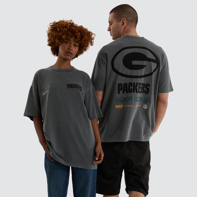 Green Bay Packers NFL Box Fit Tee Pigment Charcoal