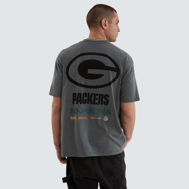 Green Bay Packers NFL Box Fit Tee Pigment Charcoal