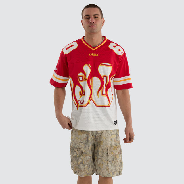 Kansas City Chiefs NFL Flame Jersey Tee Red/White