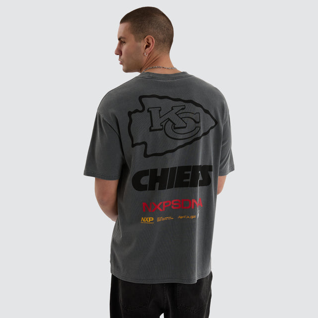 Kansas City Chiefs NFL Box Fit Tee Pigment Charcoal