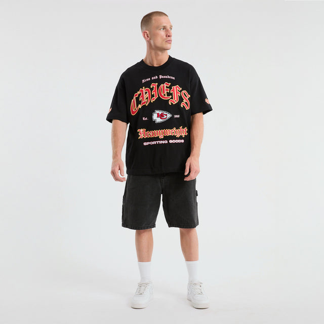 Kansas City Chiefs Coach Loopback Tee Jet Black