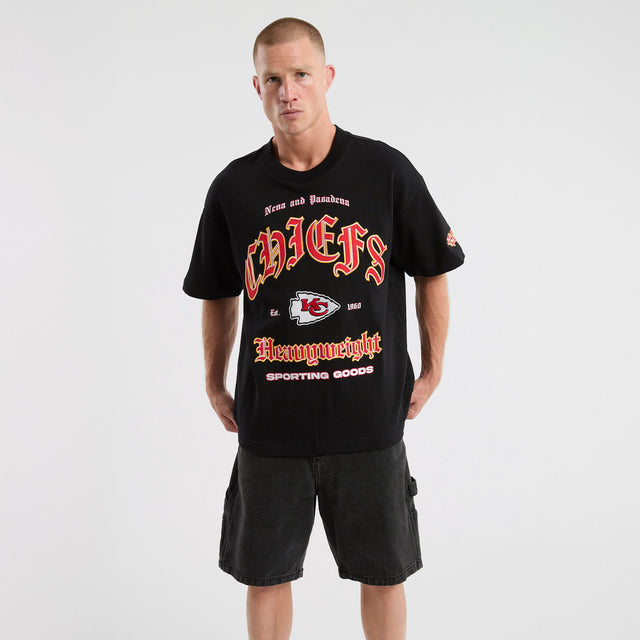 Kansas City Chiefs Coach Loopback Tee Jet Black