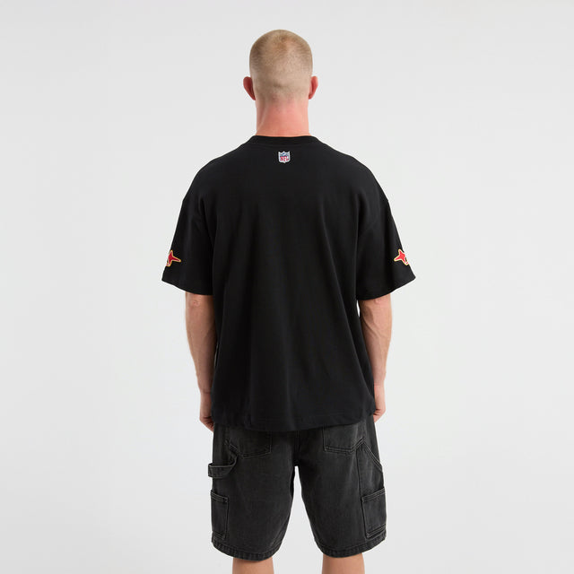 Kansas City Chiefs Coach Loopback Tee Jet Black