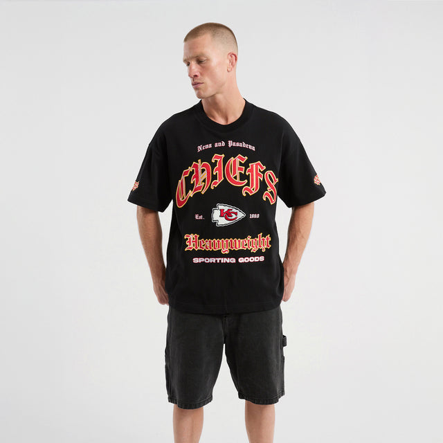 Kansas City Chiefs Coach Loopback Tee Jet Black