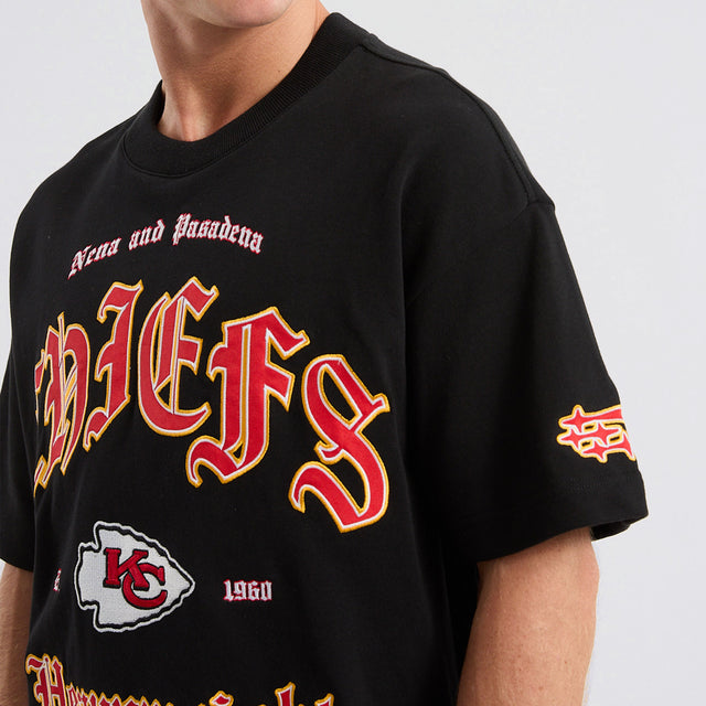 Kansas City Chiefs Coach Loopback Tee Jet Black